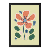 Abstract Floral Wall Art, Modern Flower Print, Botanical Illustration, Minimalist Art, Home Decor, Framed Art Print - Tawshia